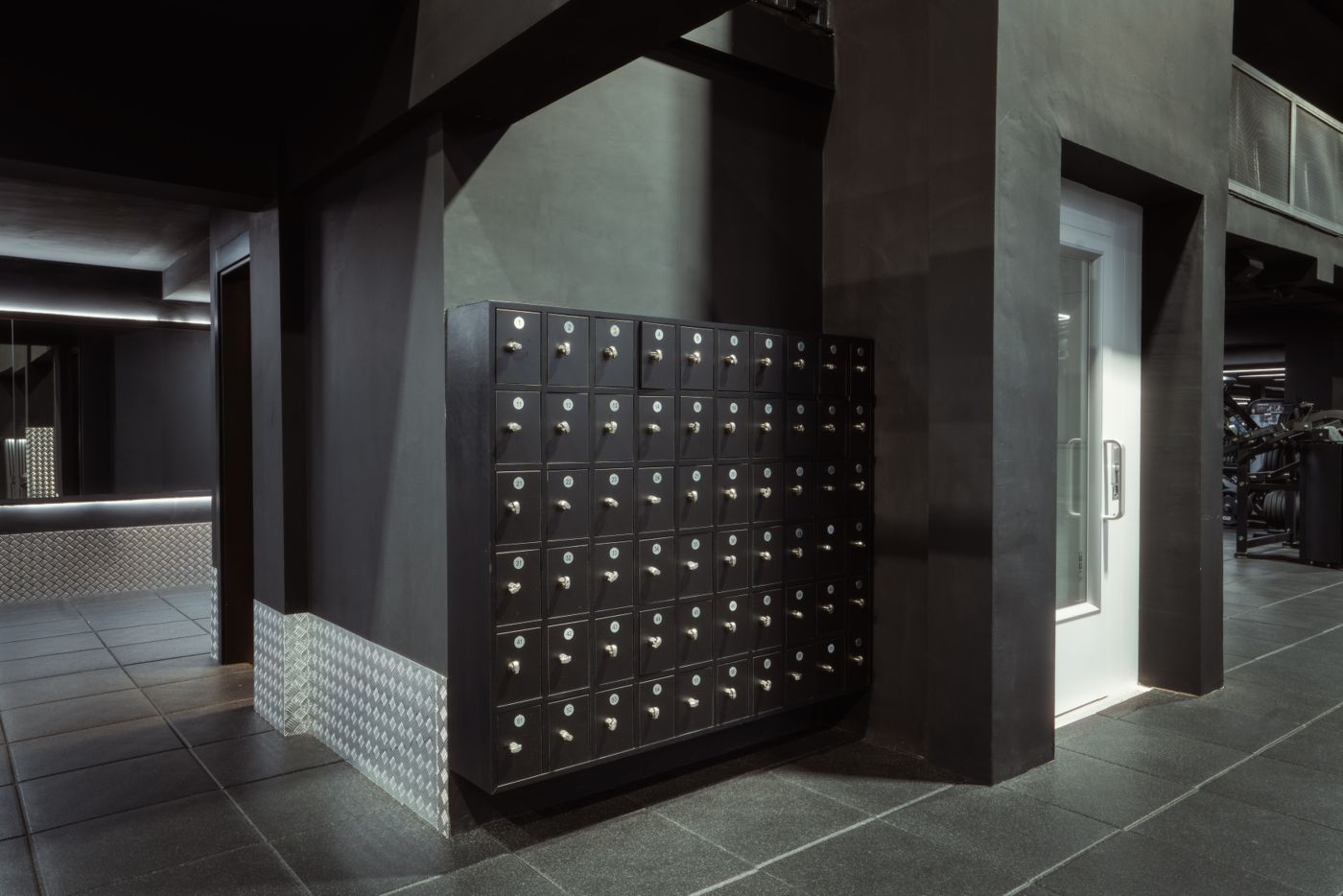 Changing rooms and lockers